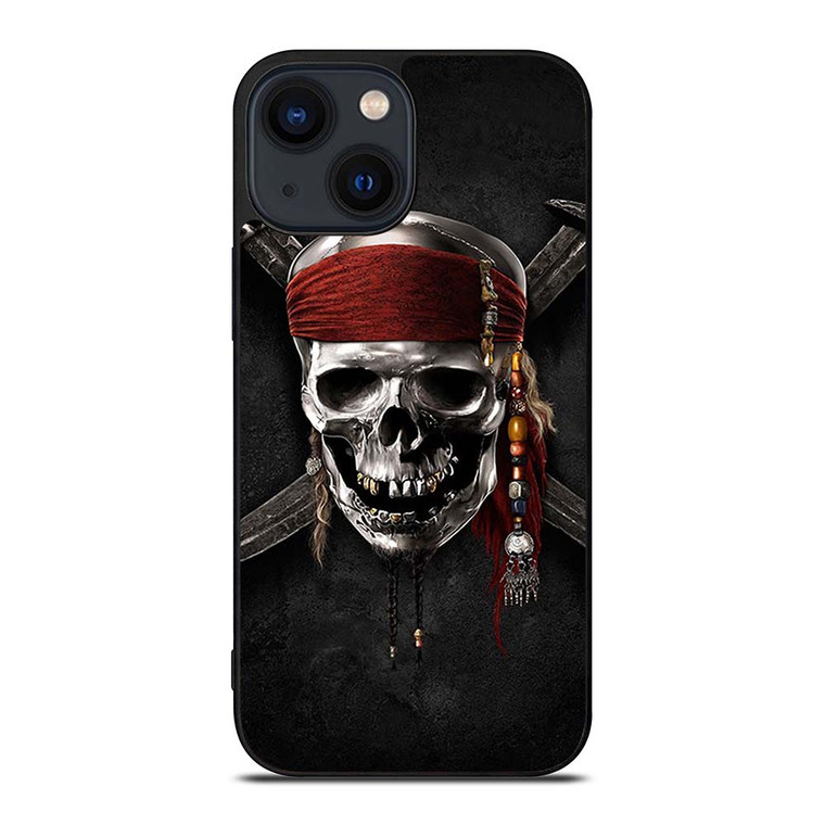 PIRATES OF THE CARIBBEAN SKULL iPhone 14 Plus Case Cover