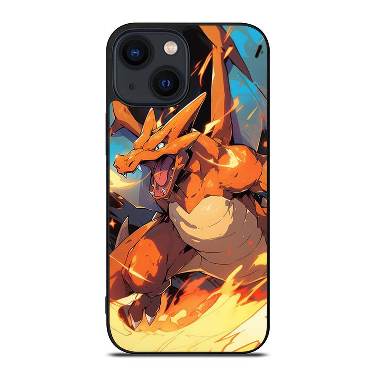 POKEMON CHARIZAR POCKET MONSTERS ART iPhone 14 Plus Case Cover