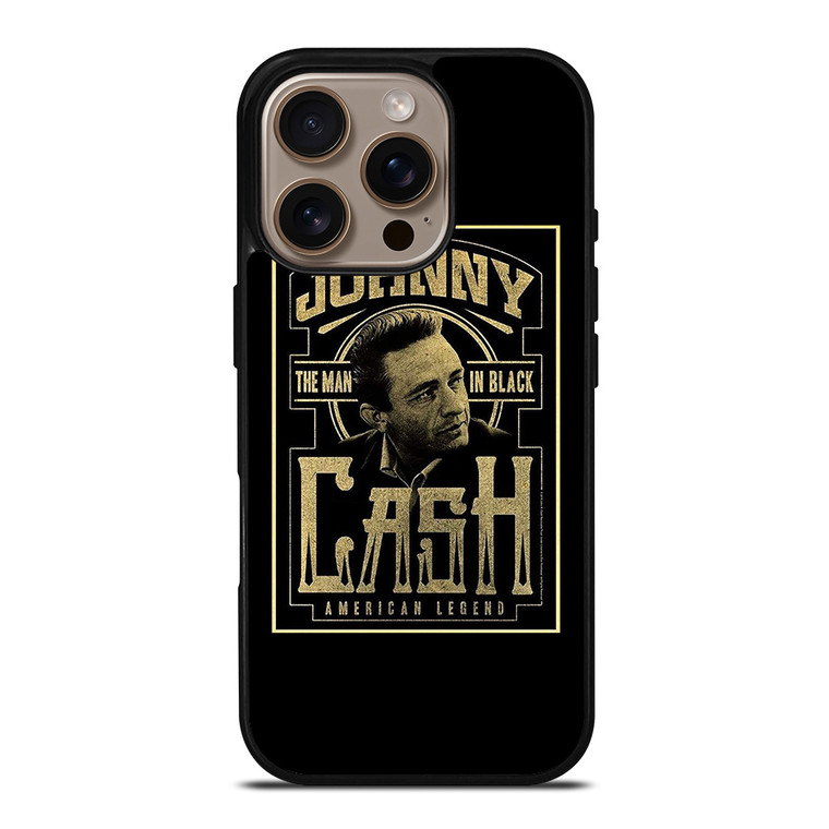 JOHNNY CASH THE MAN IN BLACK AMERICAN LEGEND iPhone 16 Pro Case Cover