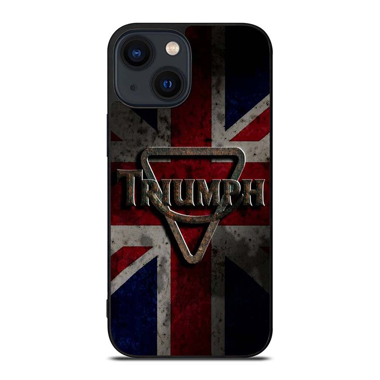 TRIUMPH MOTORCYCLE EMBLEM 2 iPhone 14 Plus Case Cover