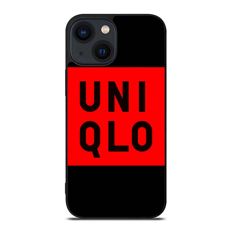 UNIQLO LOGO RED BLACK iPhone 14 Plus Case Cover