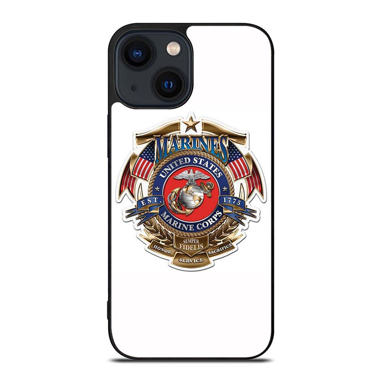 USMC MARINE CORP NAVY SEAL EMBLEM iPhone 14 Plus Case Cover