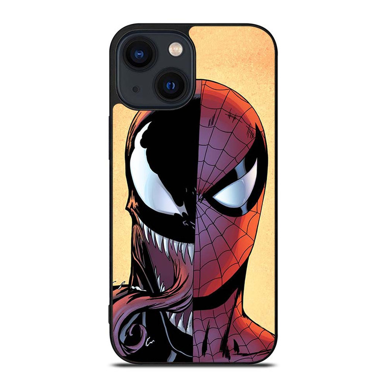 VENOM VS SPIDERMAN FACE iPhone 14 Plus Case Cover