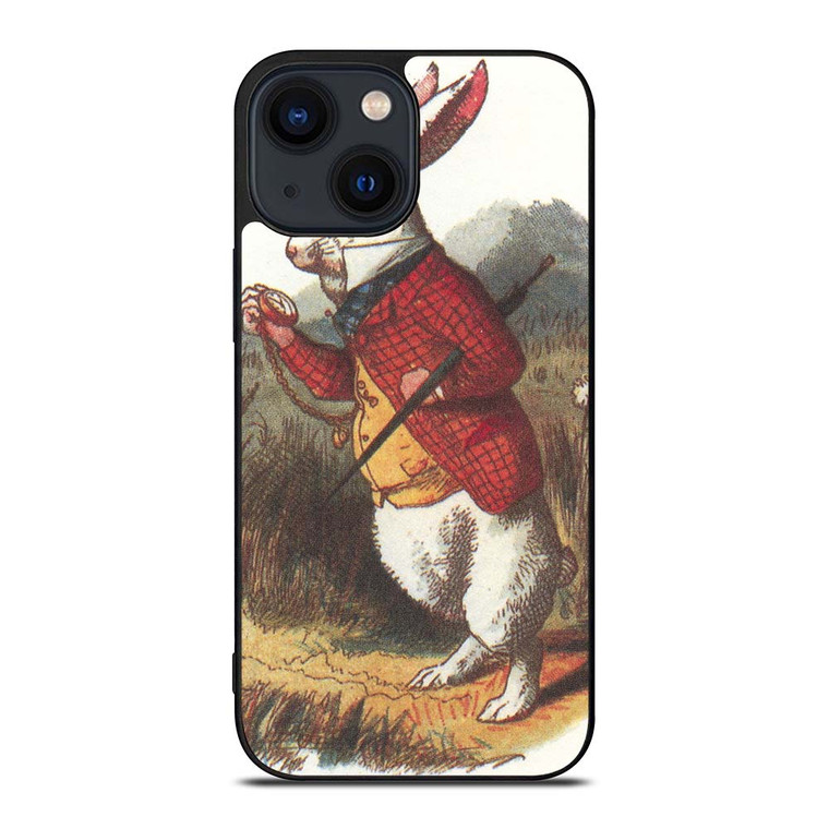 WHITE RABBIT ALICE IN WONDERLAND Disney iPhone 14 Plus Case Cover