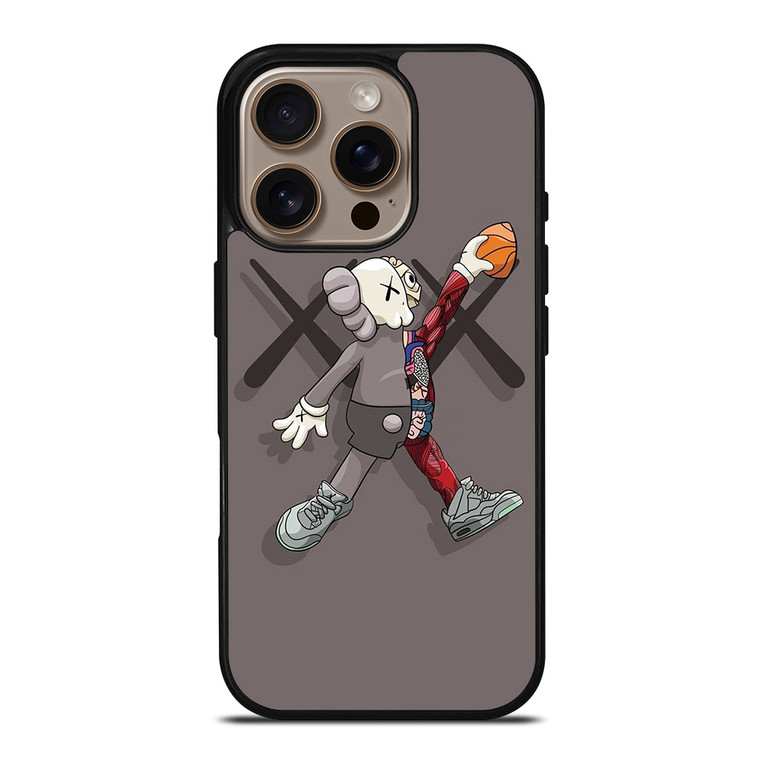 KAWS AIR JORDAN iPhone 16 Pro Case Cover
