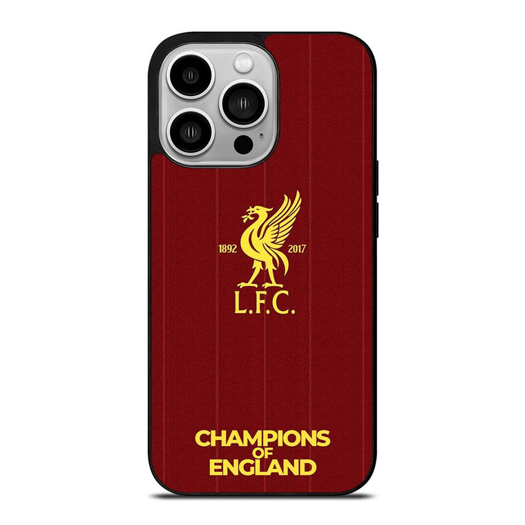 CHAMPIONS OF ENGLAND LIVERPOOL FC iPhone 14 Pro Case Cover