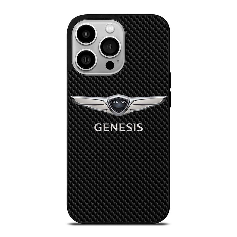 GENESIS CAR LOGO CARBON iPhone 14 Pro Case Cover
