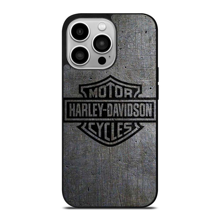 HARLEY DAVIDSON MOTORCYCLES COMPANY LOGO METAL iPhone 14 Pro Case Cover