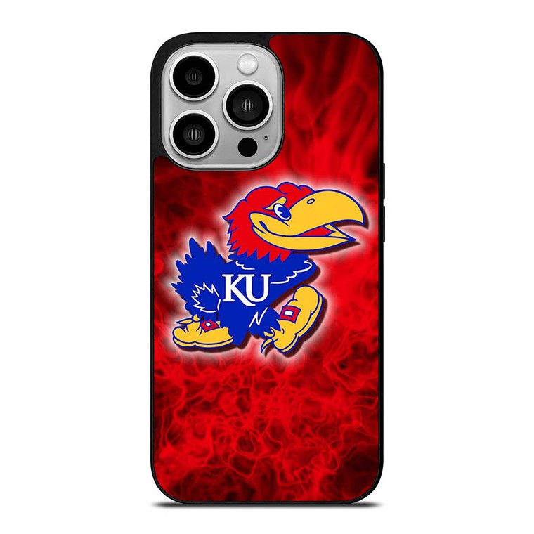 KANSAS JAYHAWKS BASKETBALL UNIVERSITY iPhone 14 Pro Case Cover
