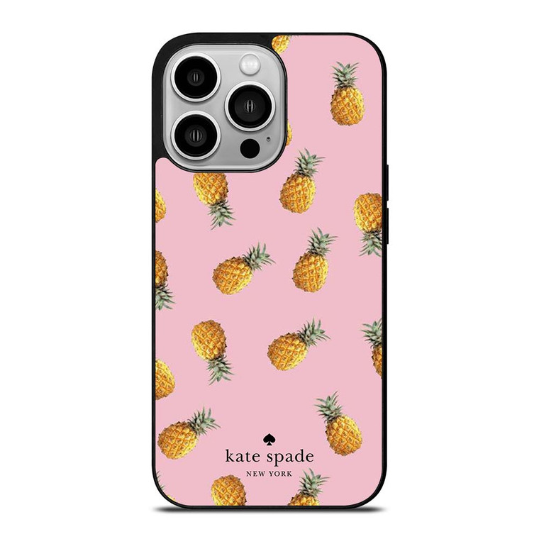 KATE SPADE NEW YORK LOGO PINEAPPLES iPhone 14 Pro Case Cover