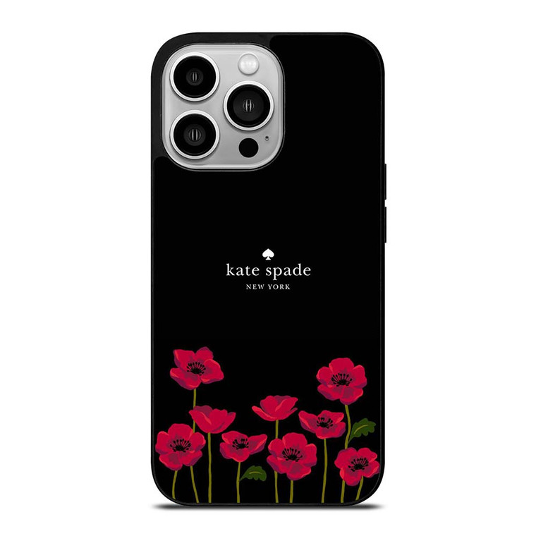 KATE SPADE NEW YORK LOGO ROSES iPhone 14 Pro Case Cover