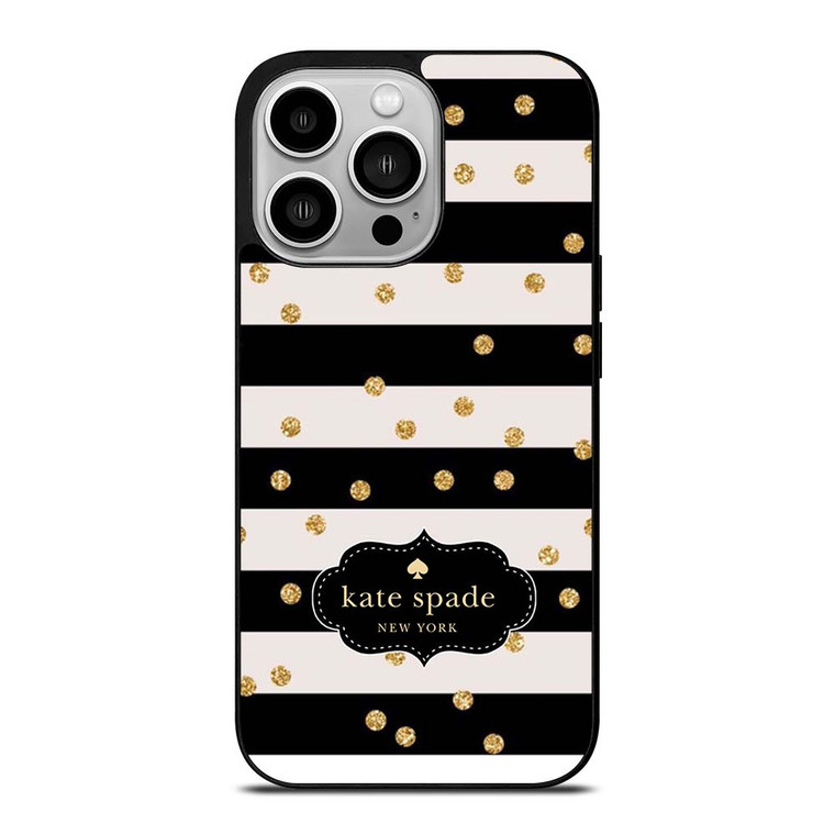 KATE SPADE NEW YORK STRIP POLKADOTS iPhone 14 Pro Case Cover