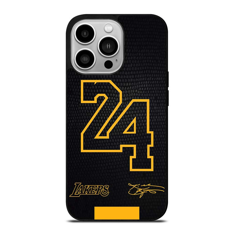 KOBE BRYANT BLACK MAMBA 24 SIGNATURE iPhone 14 Pro Case Cover