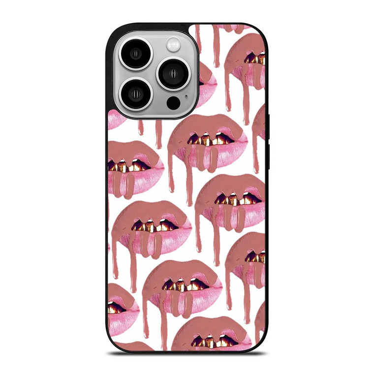 KYLIE JENNER LIPS LOGO COLLAGE iPhone 14 Pro Case Cover