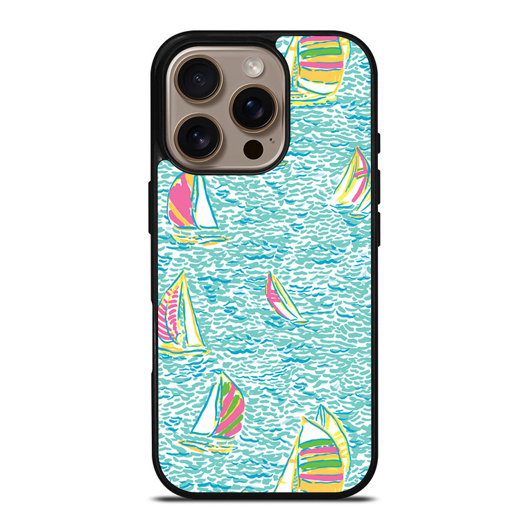 LILLY PULITZER SAILBOAT iPhone 16 Pro Case Cover LILLY PULITZER SAILBOAT iPhone 16 Pro Case Cover