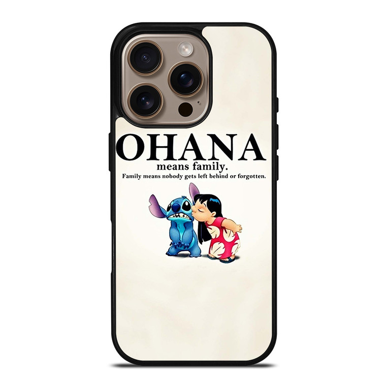 LILO AND STITCH OHANA FAMILY Disney iPhone 16 Pro Case Cover