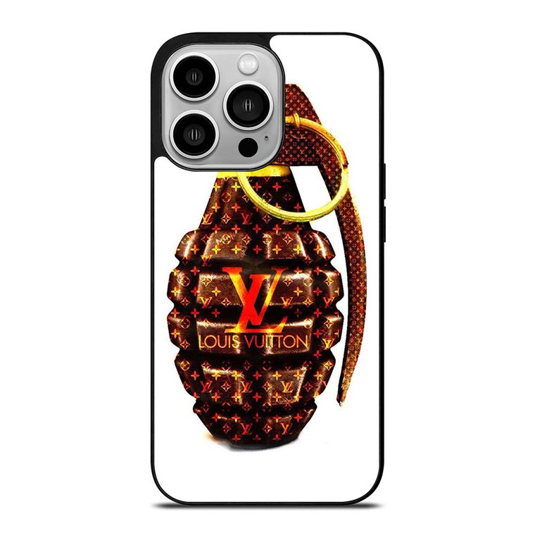LOUIS VUITTON LV LOGO GOLDEN GRENADE iPhone 14 Pro Case Cover