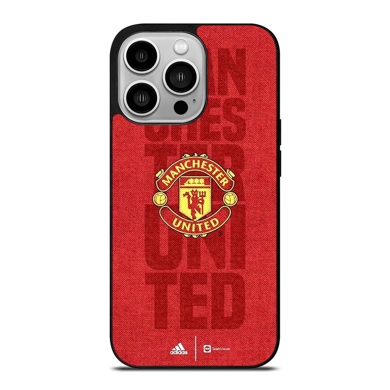 MANCHESTER UNITED FC FOOTBALL LOGO RED DEVILS ICON iPhone 14 Pro Case Cover