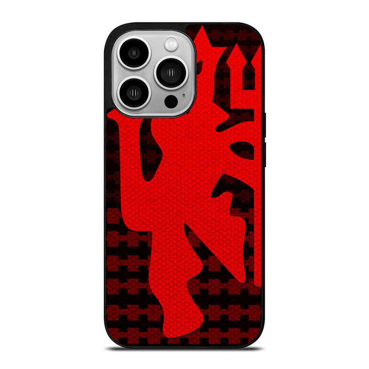 MANCHESTER UNITED RED DEVIL LOGO iPhone 14 Pro Case Cover