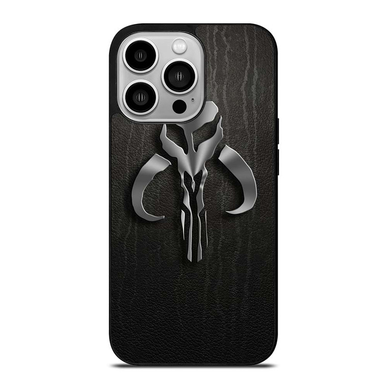 MANDALORIAN LEATHER LOGO iPhone 14 Pro Case Cover