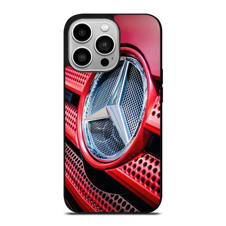 MERCEDES BENZ LOGO EMBLEM RED iPhone 14 Pro Case Cover
