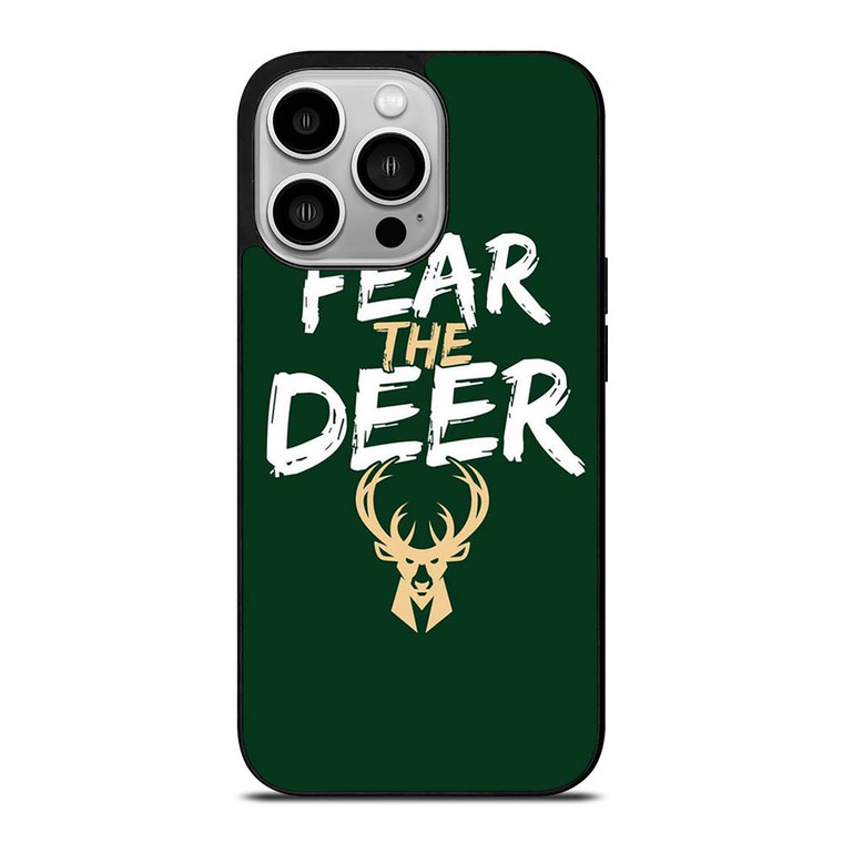 MILWAUKEE BUCKS LOGO BASEBALL FEAR THE DEER iPhone 14 Pro Case Cover