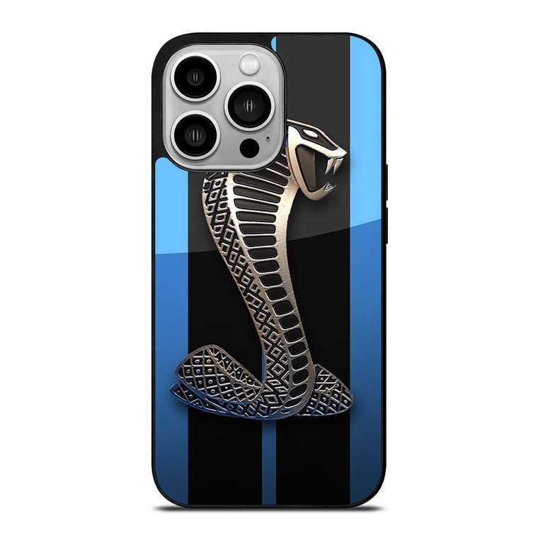 MUSTANG FORD SHELBY COBRA BLUE iPhone 14 Pro Case Cover