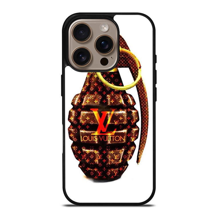 LOUIS VUITTON LV LOGO GOLDEN GRENADE iPhone 16 Pro Case Cover LOUIS VUITTON LV LOGO GOLDEN GRENADE iPhone 16 Pro Case Cover