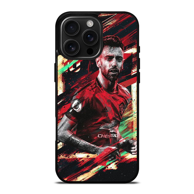 BRUNO FERNANDES MANCHESTER UNITED iPhone 16 Pro Max Case Cover BRUNO FERNANDES MANCHESTER UNITED iPhone 16 Pro Max Case Cover