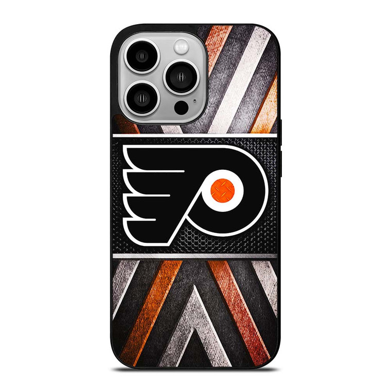 PHILADELPIA FLYERS METAL LOGO iPhone 14 Pro Case Cover