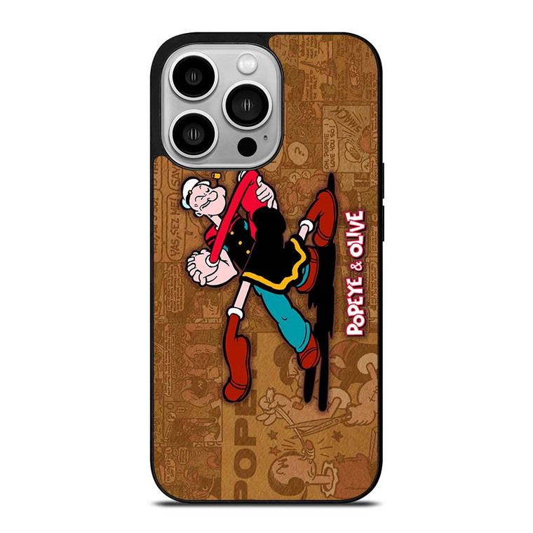 POPEYE AND OLIVE DANCE iPhone 14 Pro Case Cover