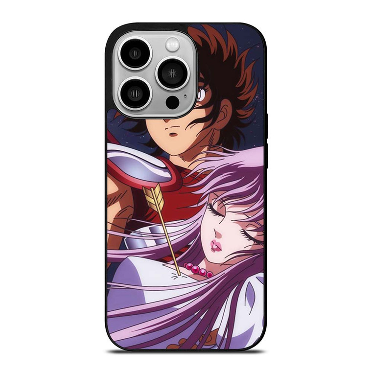 SAINT SEIYA PEGASUSAND PRINCESS ATHENA iPhone 14 Pro Case Cover