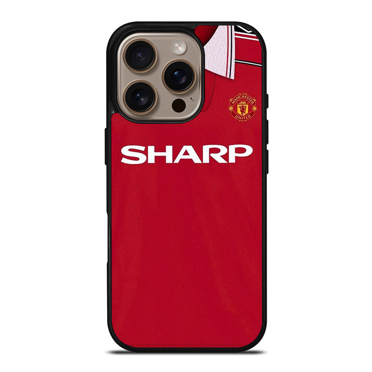 MANCHESTER UNITED FC CLASSIC JERSEY SHARP iPhone 16 Pro Case Cover MANCHESTER UNITED FC CLASSIC JERSEY SHARP iPhone 16 Pro Case Cover