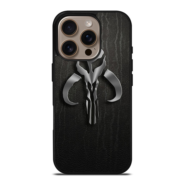 MANDALORIAN LEATHER LOGO iPhone 16 Pro Case Cover