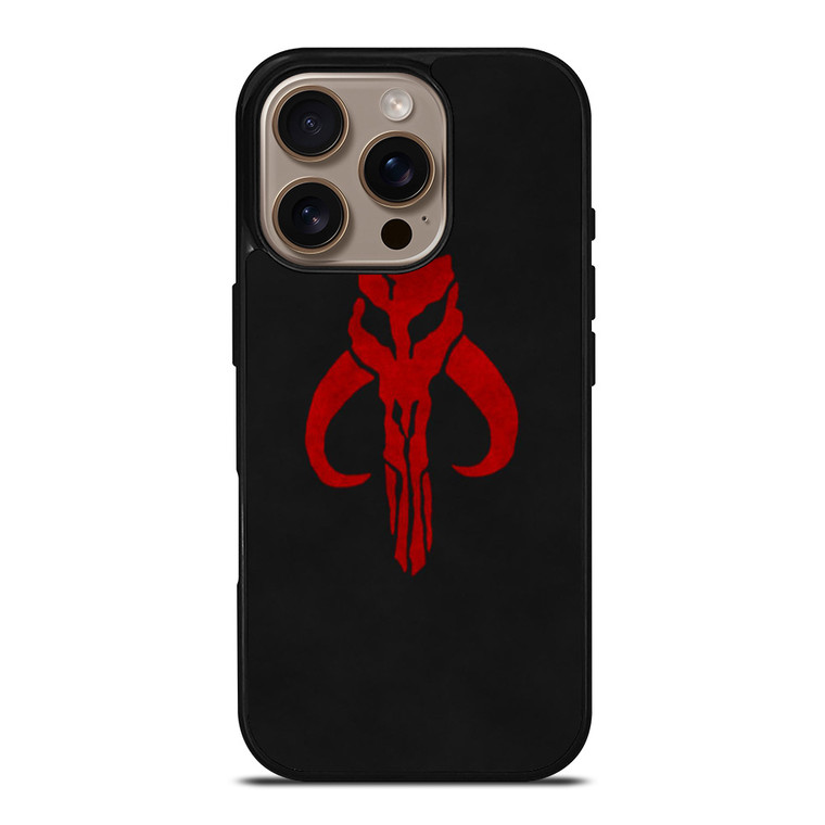 MANDALORIAN RED SKULL LOGO iPhone 16 Pro Case Cover MANDALORIAN RED SKULL LOGO iPhone 16 Pro Case Cover