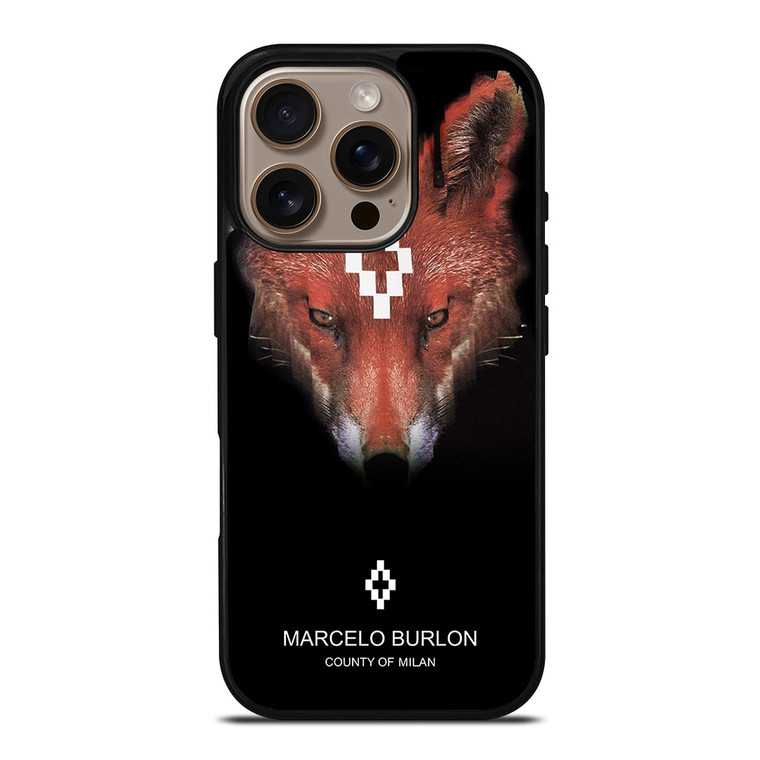 MARCELO BURLON FOX iPhone 16 Pro Case Cover MARCELO BURLON FOX iPhone 16 Pro Case Cover