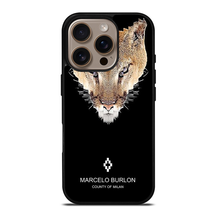 MARCELO BURLON LION iPhone 16 Pro Case Cover MARCELO BURLON LION iPhone 16 Pro Case Cover