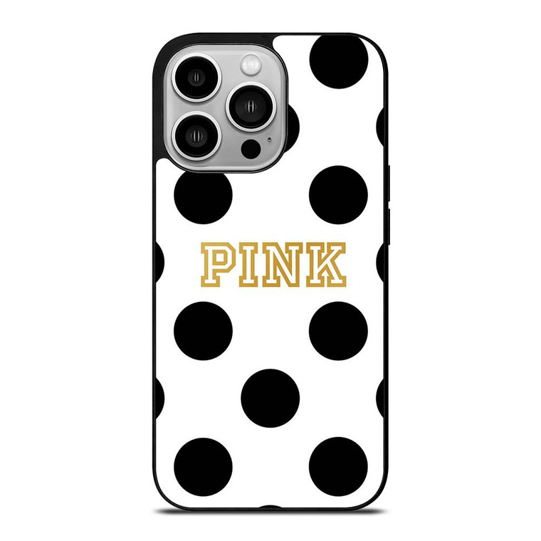 VICTORIA S SECRET PINK POLKADOTS iPhone 14 Pro Case Cover