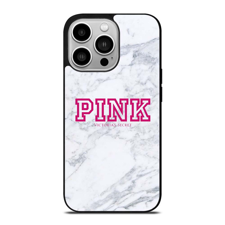 VICTORIA'S SECRET PINK MARBLE iPhone 14 Pro Case Cover