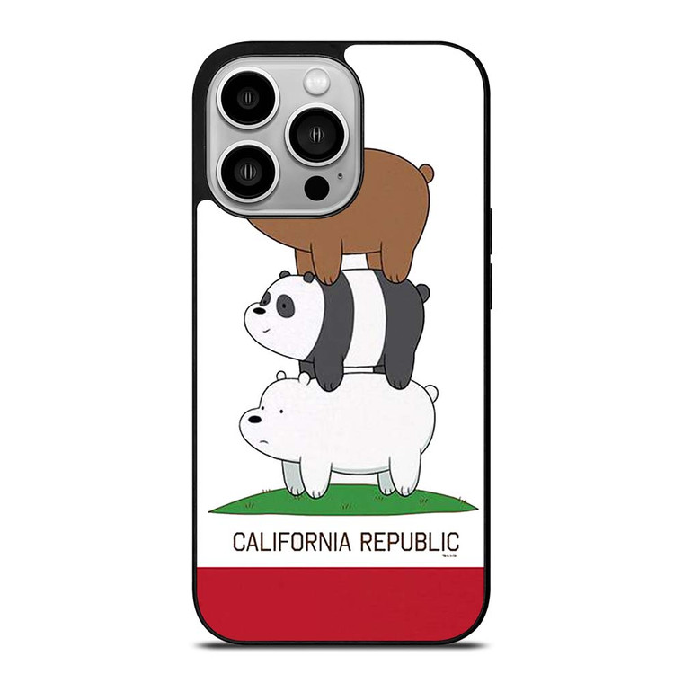 WE BARE BEARS CALIFORNIA REPUBLIC iPhone 14 Pro Case Cover