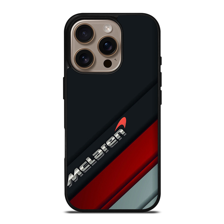 MERCEDES MCLEREN LOGO STRIPE iPhone 16 Pro Case Cover
