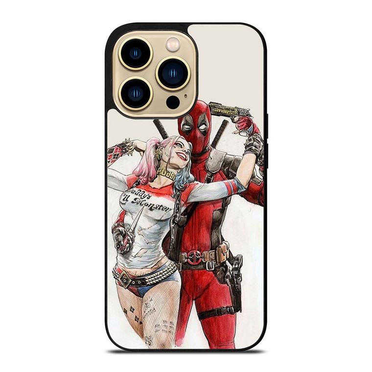 DEADPOOL HARLEY QUINN iPhone 14 Pro Max Case Cover