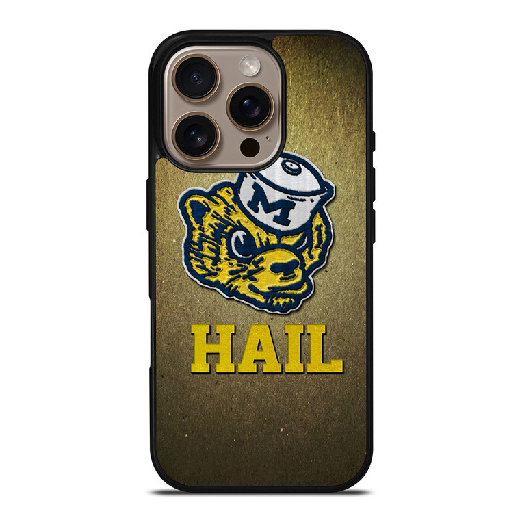 MICHIGAN WOLVERINES MASCOT iPhone 16 Pro Case Cover