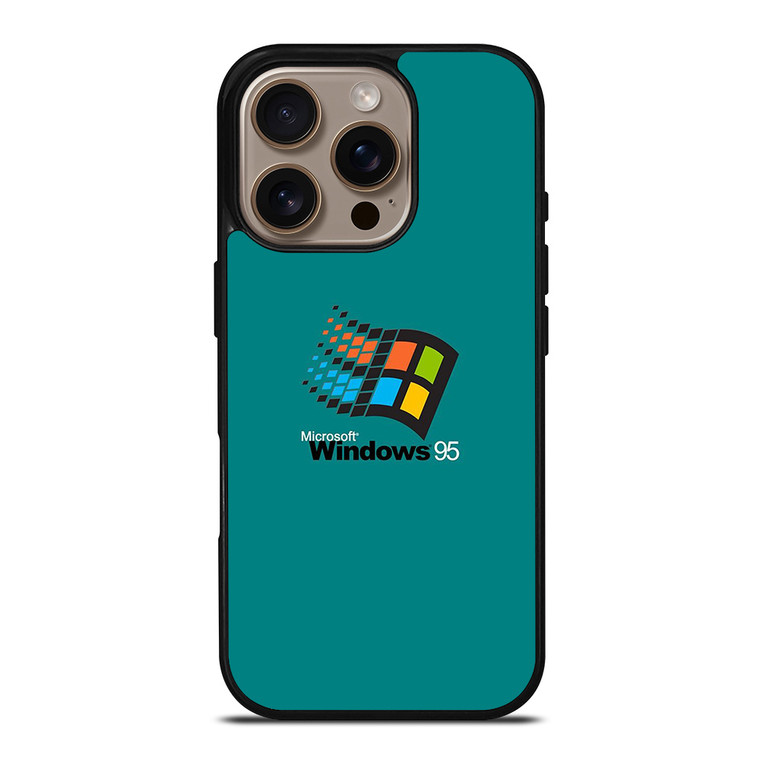 MICROSOFT WINDOWS 95 RETRO LOGO iPhone 16 Pro Case Cover