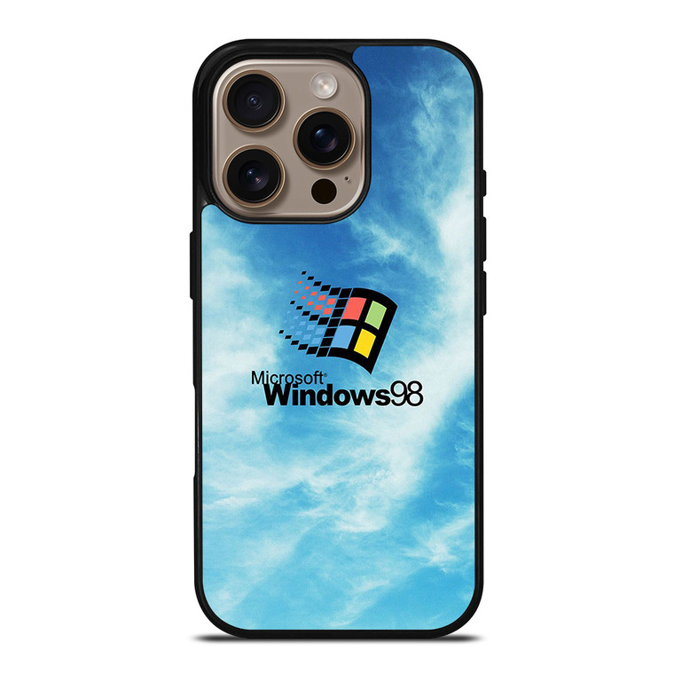 MICROSOFT WINDOWS 98 RETRO LOGO iPhone 16 Pro Case Cover