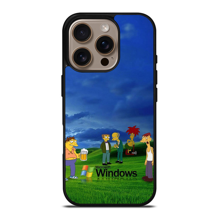 MICROSOFT WINDOWS THE SIMPSONS iPhone 16 Pro Case Cover
