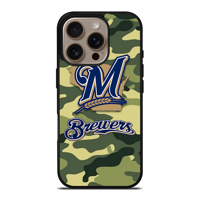 MILWAUKEE BREWERS CAMO LOGO iPhone 16 Pro Case Cover