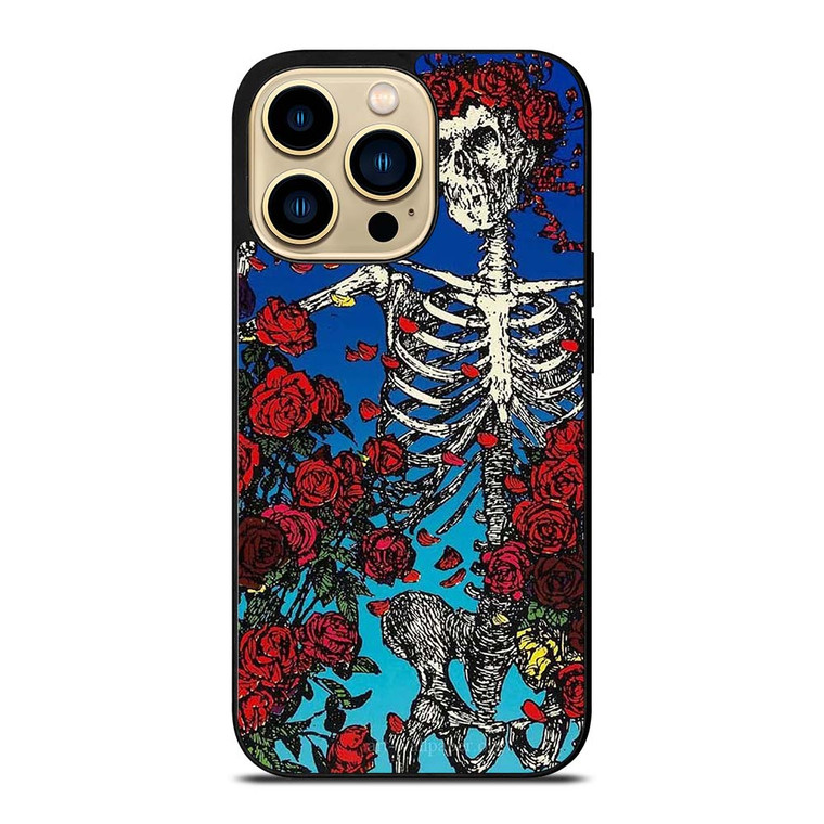 GRATEFUL DEAD SKULL AND ROSE iPhone 14 Pro Max Case Cover