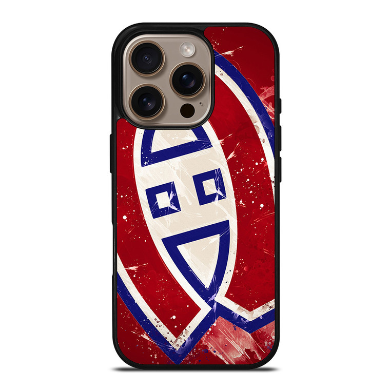 MONTREAL CANADIENS NHL SPLASH LOGO iPhone 16 Pro Case Cover