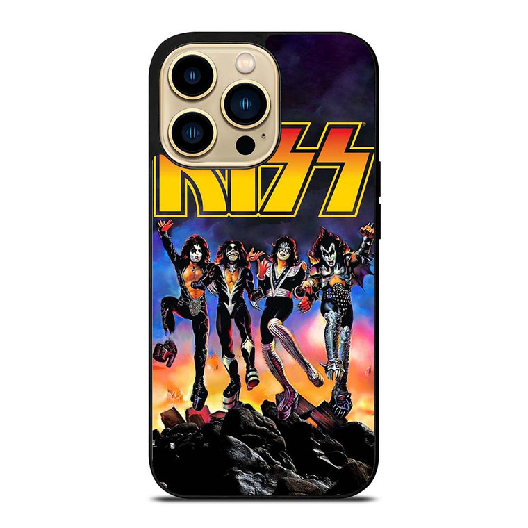 KISS BAND ROCK AND ROLL iPhone 14 Pro Max Case Cover